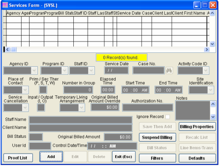 Client Tracking and Billing